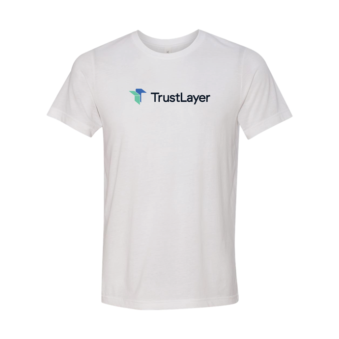 TrustLayer Tri-Blend T-Shirt White