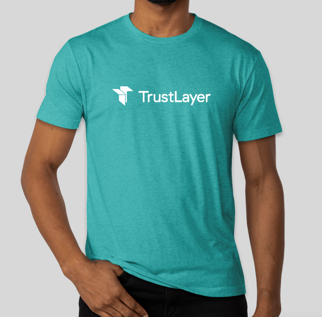 TrustLayer Tri-Blend T-Shirt Teal